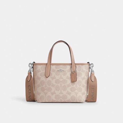  【送礼盒礼袋 】COACH/蔻驰 经典老花mini city 15小号单肩斜挎手提包托特包  香港直邮 商品图5