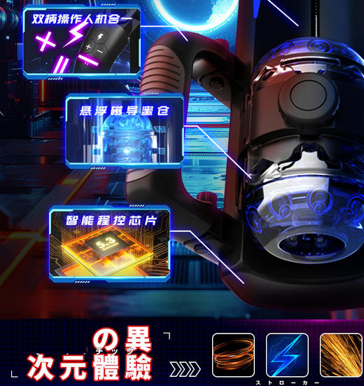 JNPG 男爵电动飞机杯 伸缩互动男士自慰器用成人玩具男用按摩杯 商品图4