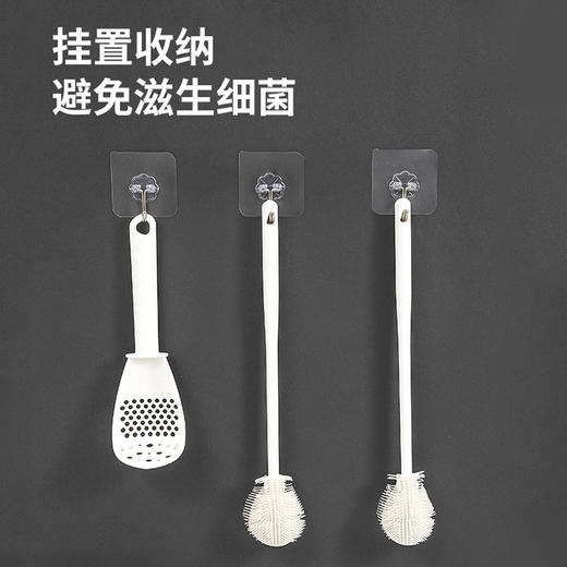 「7.9到手5支！清洁杯刷」奶瓶刷家用洗杯子长柄小刷子保温水杯无死角清洁工具软毛硅胶杯刷 商品图2