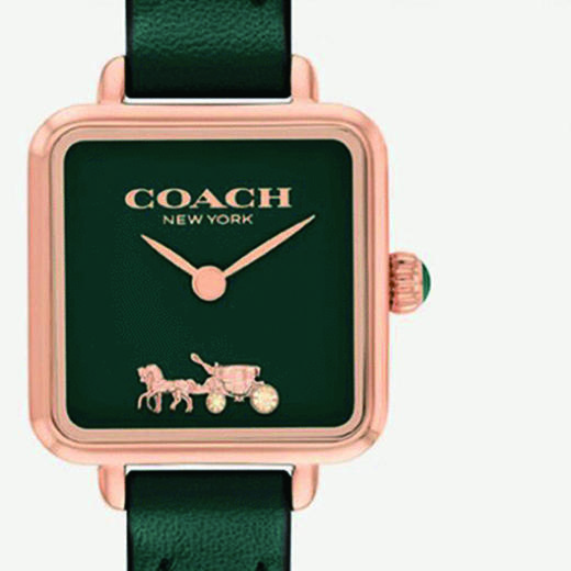 COACH/蔻驰CASS系列茶玫瑰石英安可拉红小方糖女表手表 商品图3