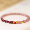 草莓晶上岸锦鲤好运手链女朱砂手串男中高考研加油励志礼品 商品缩略图1