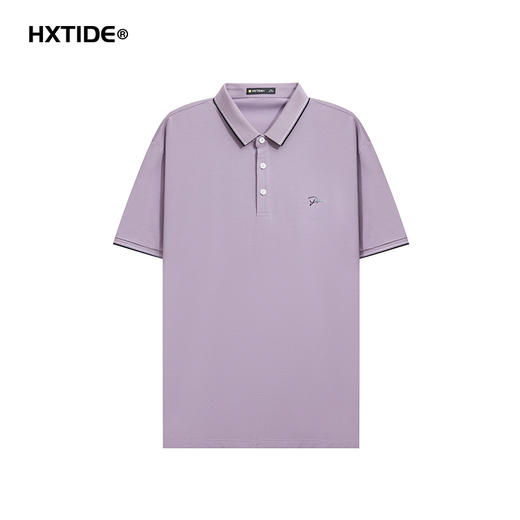 【新品上新】HX 夏季翻领短袖T恤合体版型抗菌凉感Y102520042101/02/03 商品图5