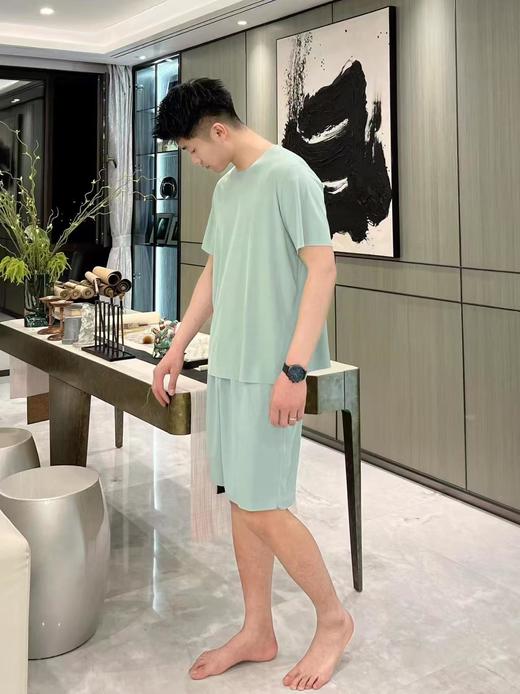 男士居家冰丝凉感睡衣吸湿排汗 商品图0