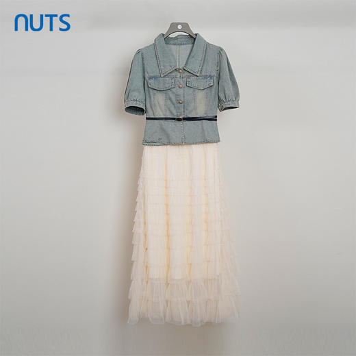 NUTS夏季新品时尚优雅气质显瘦设计感套装428143466 商品图0