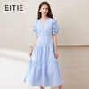 EITIE爱特爱夏季新款洋气修身显瘦镂空白色连衣裙7707428 商品缩略图0