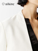 丝所｜S23G026A 惊鸿双排扣丝棉无领西装［ 白 ] 商品缩略图8
