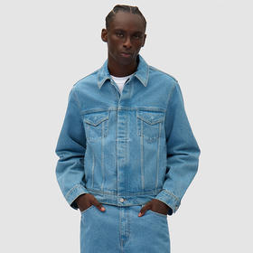 Arte BIRD BACK JACKET 大LOGO印花牛仔夹克外套