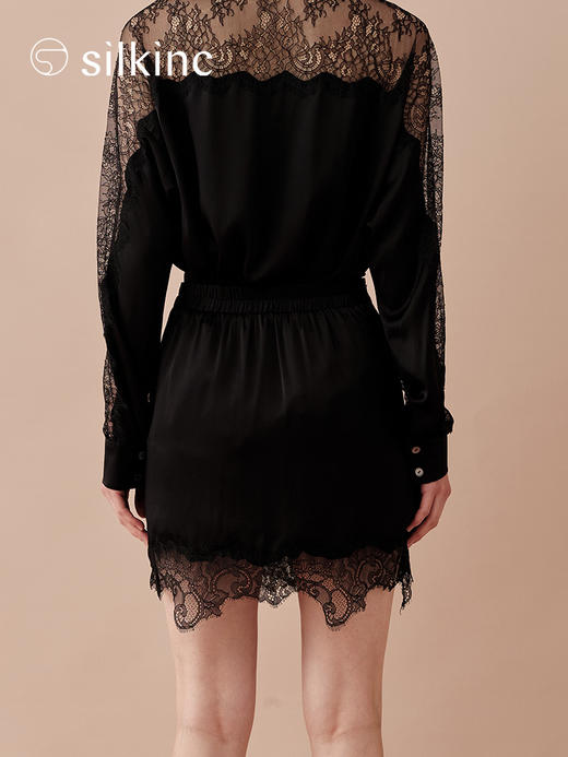 丝所｜24W021A 蕾丝短裙［ 黑 ] 商品图7