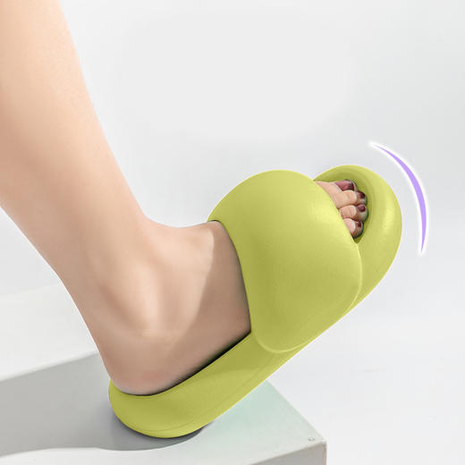【软萌面包鞋】2025新款踩屎感面包拖鞋女士夏季家居室内厚底浴室防滑家用凉拖鞋男 商品图7