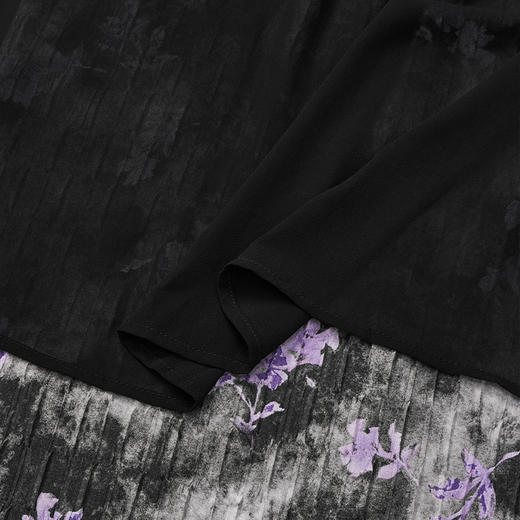 【2件9折】【Petit Bari】(多色) 压褶纹理油画氛围H型半身裙 商品图7