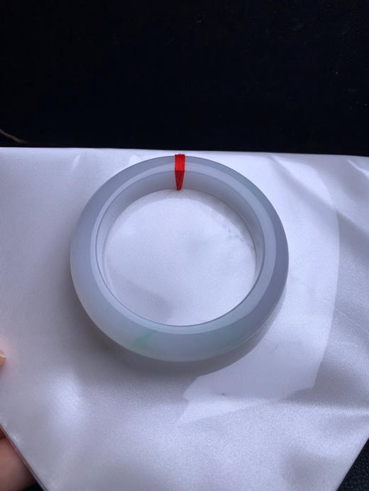 612963，55.5飘绿小清新，清新白底，飘清新淡雅绿丝，底子特别细润，干干净净的 商品图3