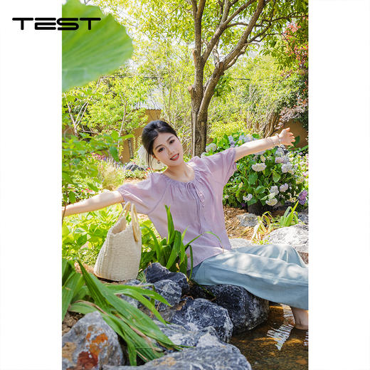 夏上新时尚清新清爽舒适透气小衫1252097 商品图0