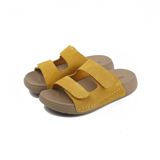 伊伴夏季懒人勃肯拖魔术贴凉鞋B25310801 商品图5