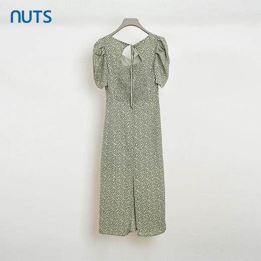 NUTS夏季新品V领时尚修身显瘦气质短袖连衣裙428103533 商品图1