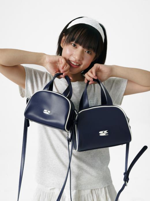 CryingCenter 学院运动波士顿藏青色mini中号大容量学生手提单肩 商品图1