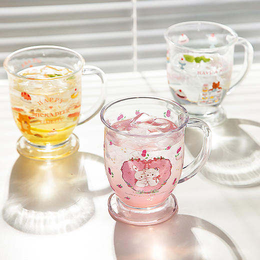 摩登主妇玻璃杯高脚杯高颜值水杯女2025新款果汁杯咖啡杯奶茶杯子 商品图0