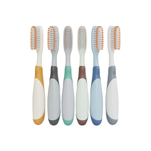 6支装企鹅长头大头软毛儿童牙刷6-12岁高效清洁防滑手柄 商品图4