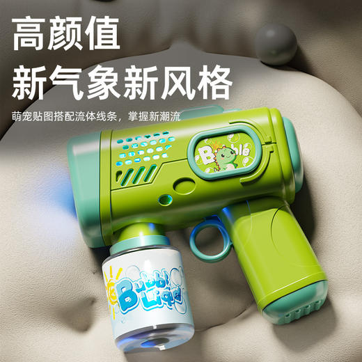 【夏日泡泡机，开启夏日之旅~】新款儿童玩具 全自动泡泡枪 手持多孔宝宝吹泡泡枪 男女孩子生日礼物-QQ 商品图1