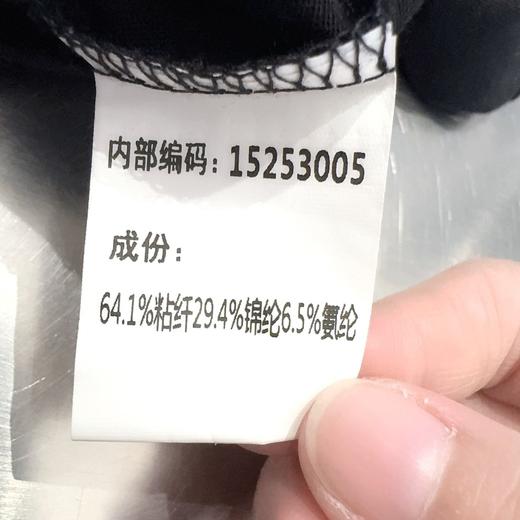 NC翻领拉链下摆不规则小衫50410（黑）夏季152530050321 商品图4