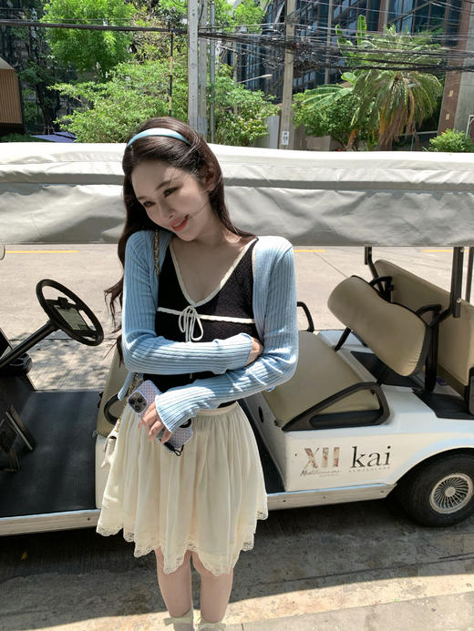 Read Nameless /Baby蓝冰丝开衫+白色天丝蓬蓬裙裤 2025/5/17 商品图12