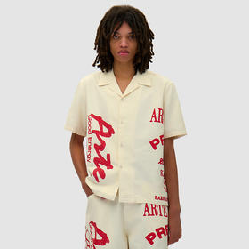 Arte RED PRINT SHIRT 印花宽松短袖衬衫