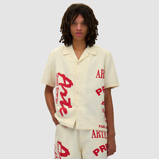Arte RED PRINT SHIRT 印花宽松短袖衬衫 商品图0