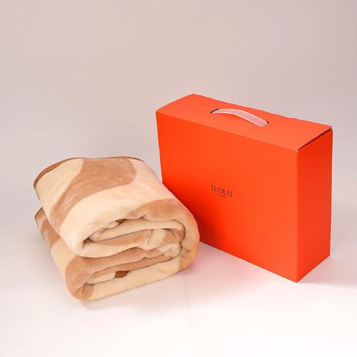 罗莱礼品卡布奇诺法兰绒披肩毯 100×150cm 商品图0