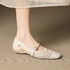 【预售5天】法式赫本风方头粗跟编织镂空包头凉鞋浅口单鞋女夏新款玛丽珍SY& G1438 商品缩略图0