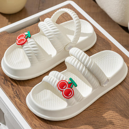 【炒鸡好看！拖鞋/凉鞋两穿设计】女夏季新款厚底时尚百搭室内外两穿软底防滑踩屎感拖鞋女。ry 商品图7