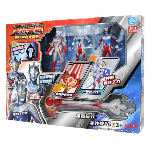 灵动创想 奥特曼玩具泰迦炽焱剑欧布圣剑奥特声光玩具 奥特英雄豪华声光大套装 商品图6