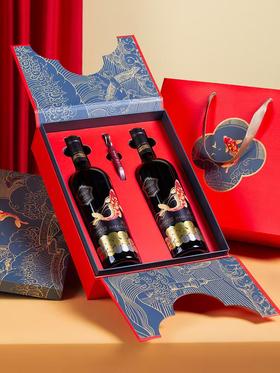 傲鱼·尊蓝R4精选级双开门花型双装750ml*2支礼盒套【XPTX】