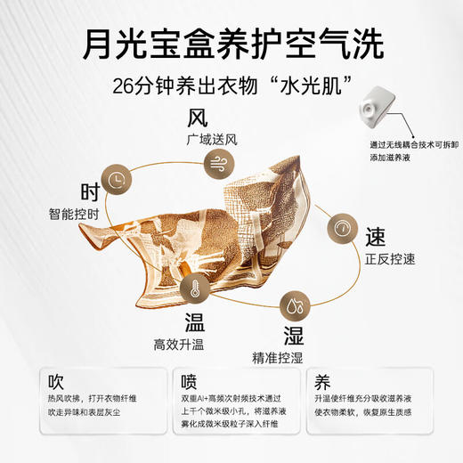 【中子·融朗】卡萨帝中子融朗 10公斤滚筒洗衣机全自动+月光宝盒超薄全嵌 CZ B10LWS10YTGWCU1 商品图6