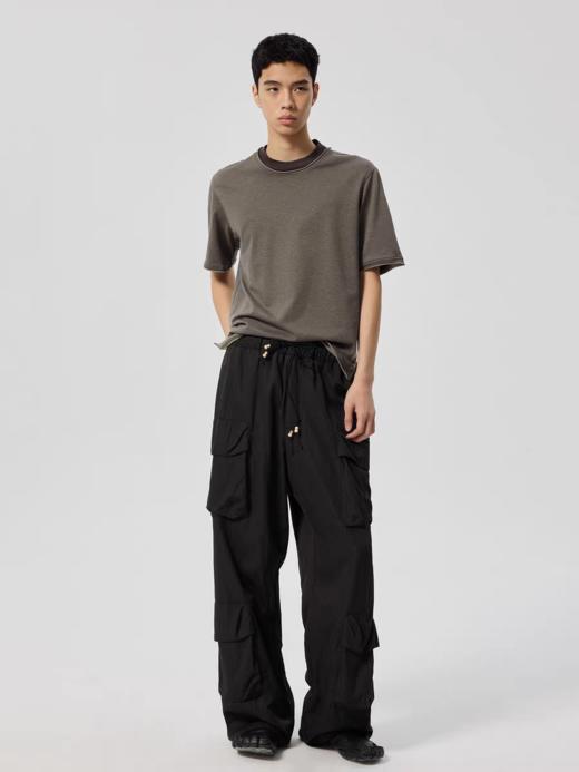 Simple Project/Y25110/假两件卷边T恤 商品图2