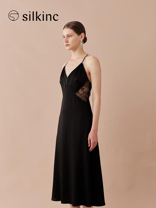 丝所｜24W026A 蕾丝小礼裙［ 黑 ] 商品图2