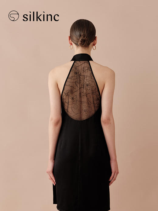 丝所｜24W025A 两件套蕾丝连衣裙［ 黑 ] 商品图10