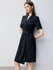 绑带收腰黑色西装连衣裙女高级感气质 商品缩略图1