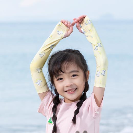 shukiku 儿童 无痕超薄防晒冰袖 香草兔兔 S码 (3-5岁) 商品图1