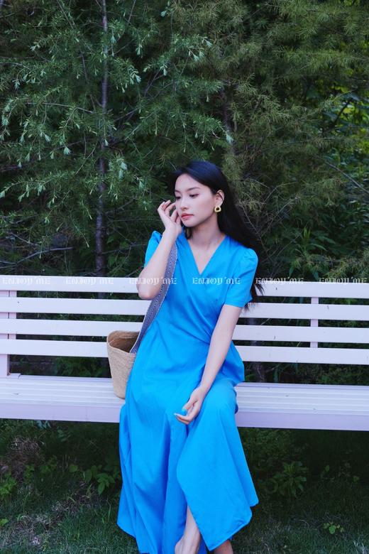 【门店同款】ENJOY夏季“后花园”侧边系带连衣裙 162543198 商品图1