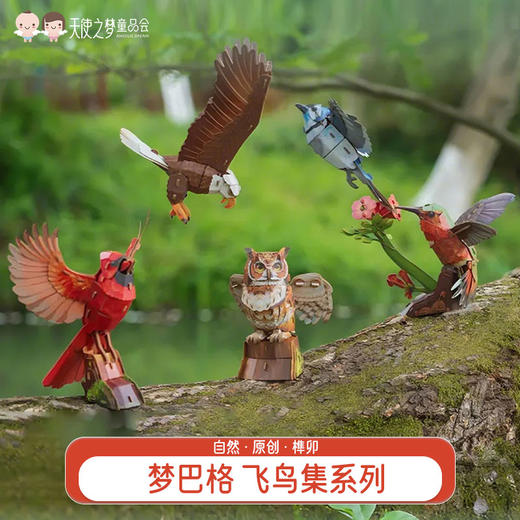 【代发】梦巴格儿童益智玩具 中国国家地理 飞鸟集系列 商品图0