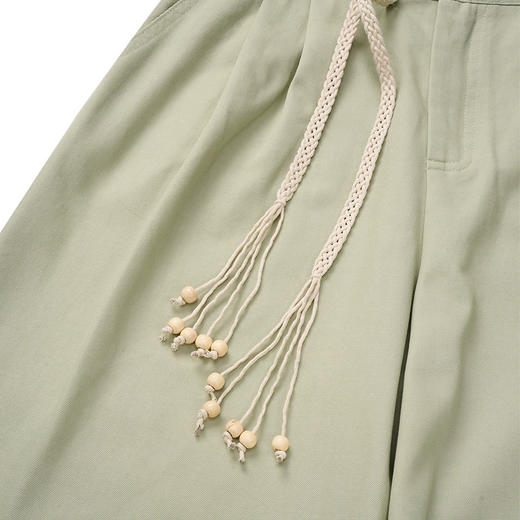 【2件9折】【Petit Bari】(多色)直筒八分休闲裤（附腰绳） 商品图8