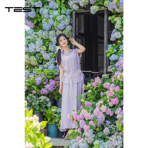 夏上新清新时尚舒适柔软气质套装裙4252073 商品图1