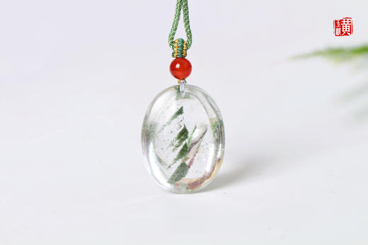 绿幽灵水晶吊坠 配精美挂绳 商品图5