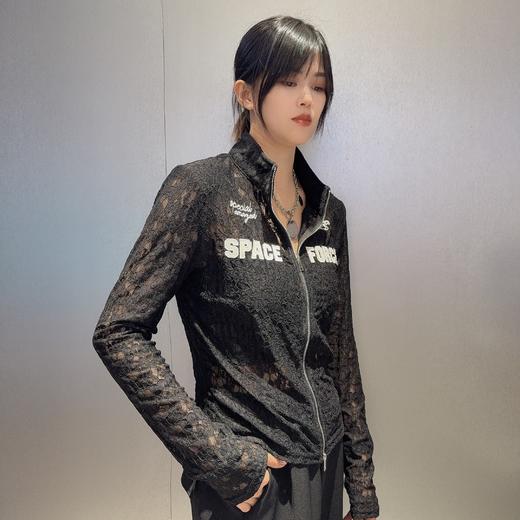 BY双拉头蕾丝小立领外套50413（黑）夏季 152111060321 商品图2