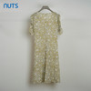 NUTS夏季新品V领碎花时尚清新短袖连衣裙428103463 商品缩略图1