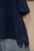 Mittan 蓝染草木浓染纽扣半袖麻质套头上衣(SH-135DC) 商品缩略图5