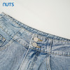 NUTS夏季新品浅色时尚气质破洞百搭水洗牛仔短裤429112330 商品缩略图2
