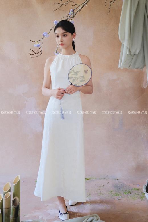 【门店同款】ENJOY夏季“鸾衿折桂”暗纹长裙 162494429 商品图0