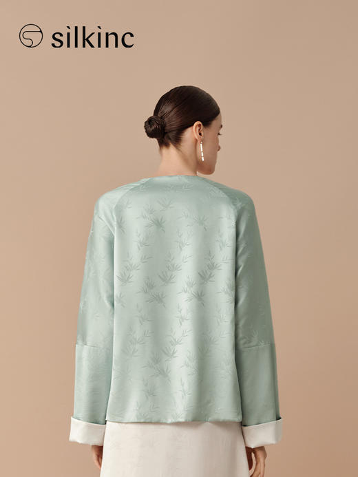 丝所｜24W033 新中式双面穿外套［ 粉A / 绿B ] 商品图5