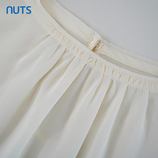 NUTS夏季新品纯色圆领时尚气质百搭长袖套头衫428012541 商品图3