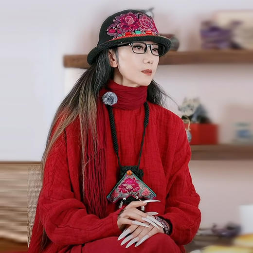 【访谈同款】岚岫游云上衣半裙套装 | 中国红大气 | 现货加急发 商品图2